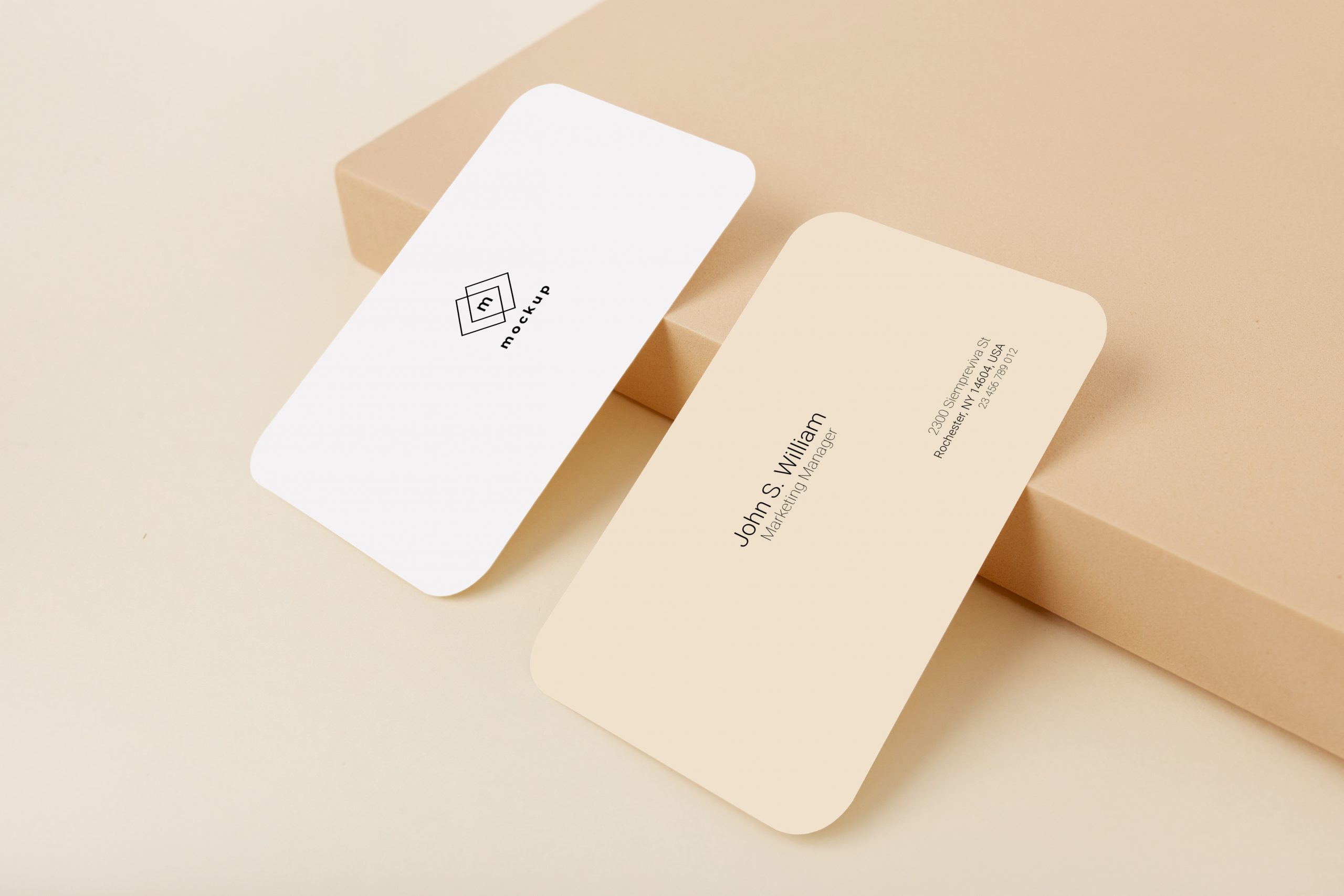 Business card mockup
